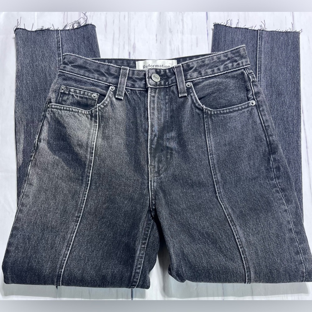 Reformation - Steamed Jean in Pacific Wash - Picture 4 of 8